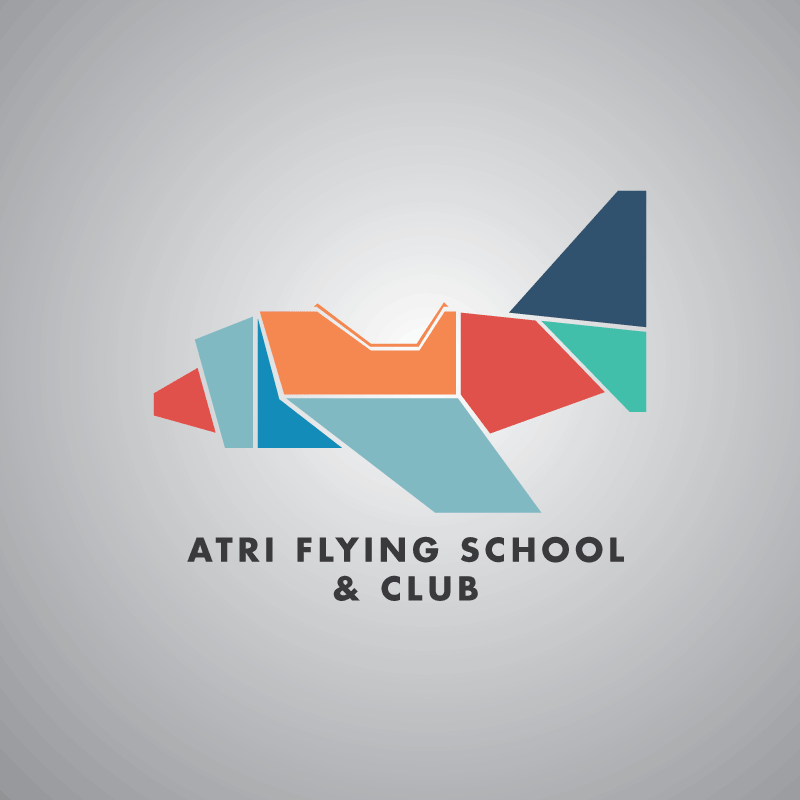 Logo Design by Arrowhead for Atri Flying School & Club | Design #10494250