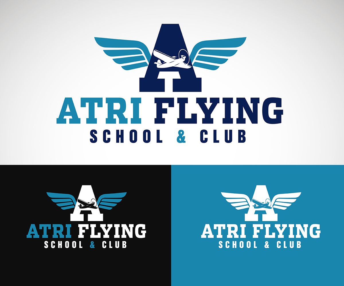 Logo Design by juangildardogonzalez for Atri Flying School & Club | Design #10536669