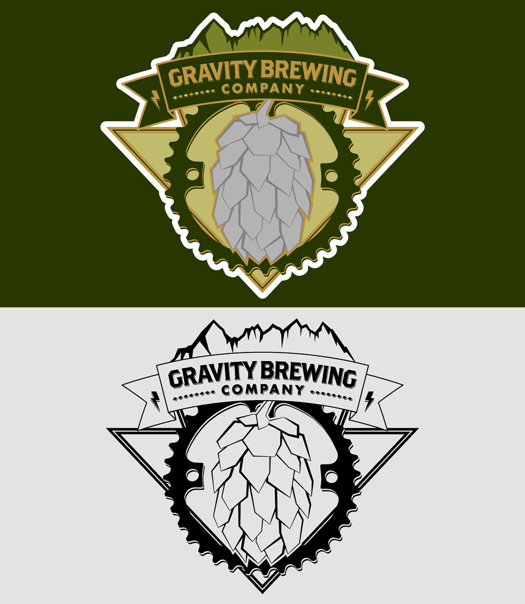 Logo Design by LevelUpDesign for Gravity Brewing Company | Design #2212997