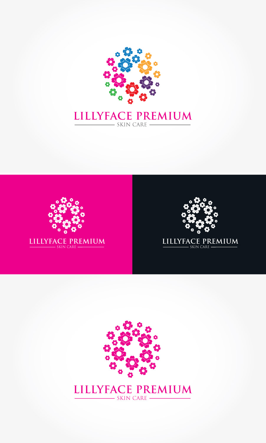 Logo Design by Shigh5 for Lillyface Premium Skin Care | Design #10792287