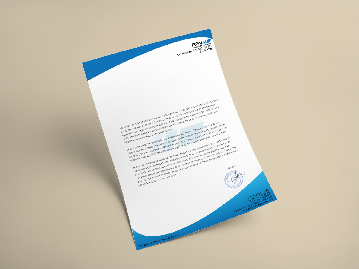 Letterhead Design by Ather for this project | Design #10538844