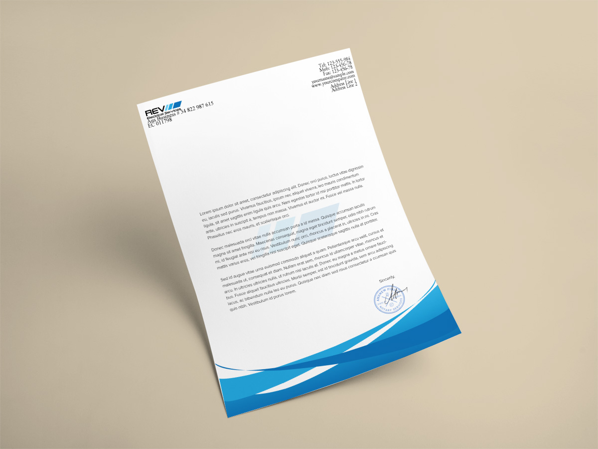 Letterhead Design by Ather for this project | Design #10543221