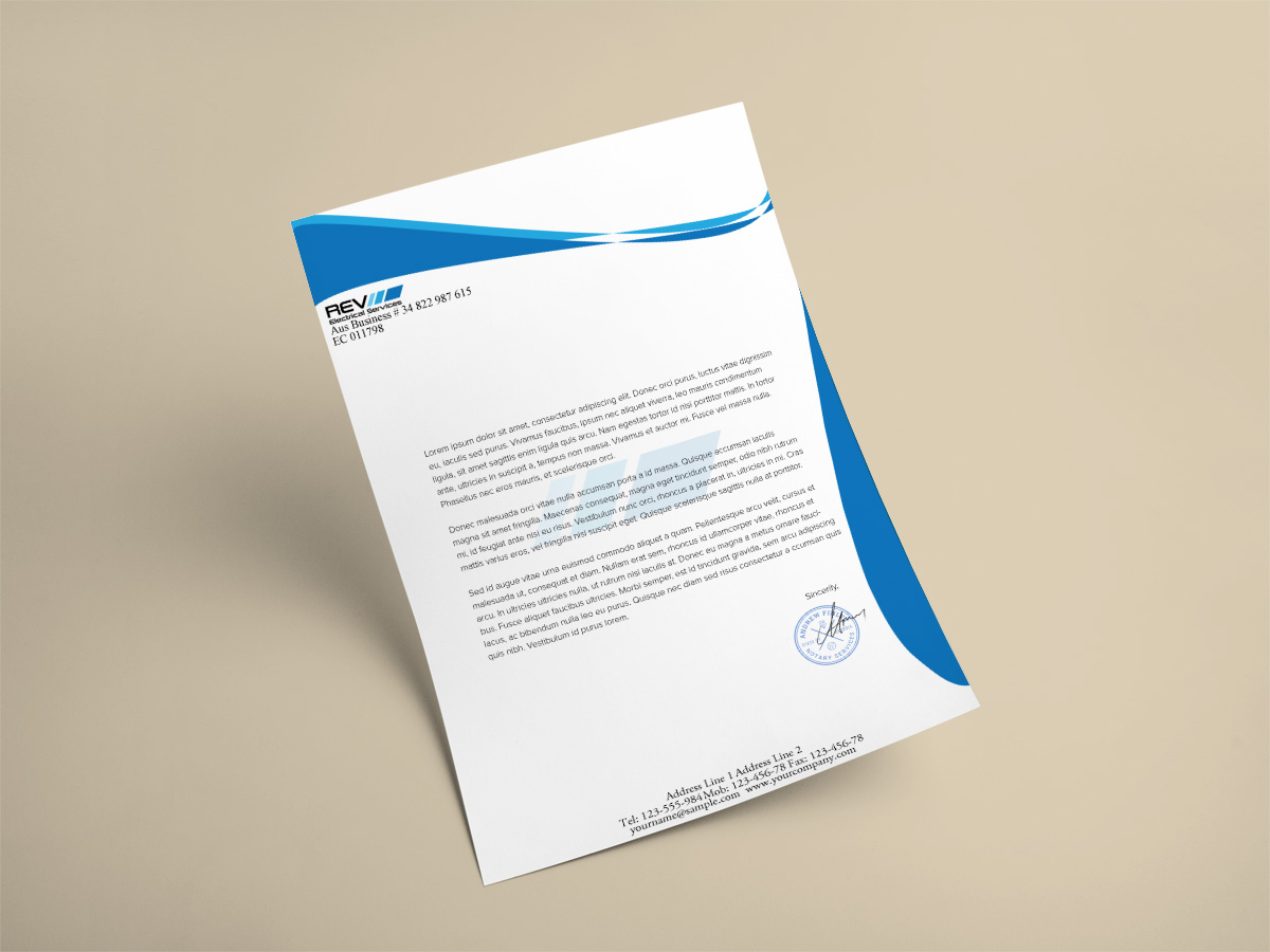 Letterhead Design by Ather for this project | Design #10546700