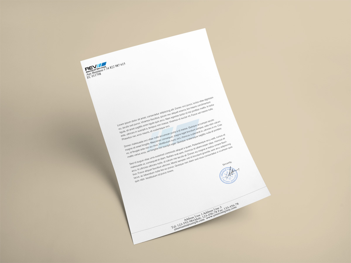 Letterhead Design by Ather for this project | Design #10549146