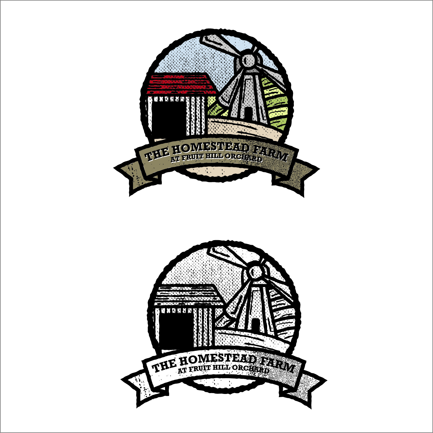 Logo Design by abc. for The Homestead Farm at Fruit Hill Orchard  | Design #10517007