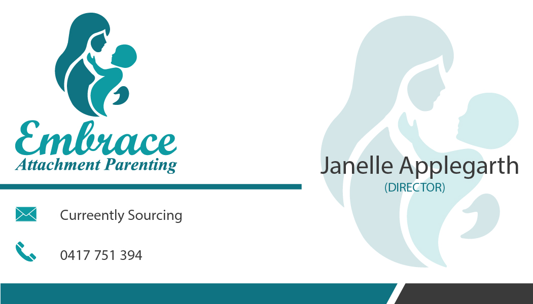 Diseño de Tarjeta de Presentación por jarifali123 para Embrace Attachment Parenting | Diseño #10542355