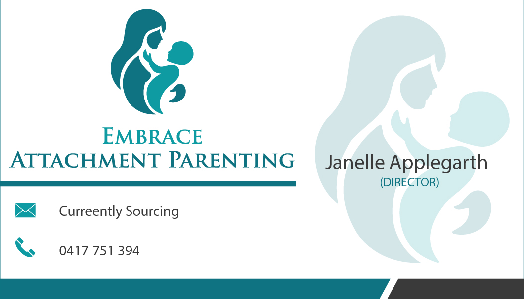 Design de Carte de Visite par jarifali123 pour Embrace Attachment Parenting | Design #10554703