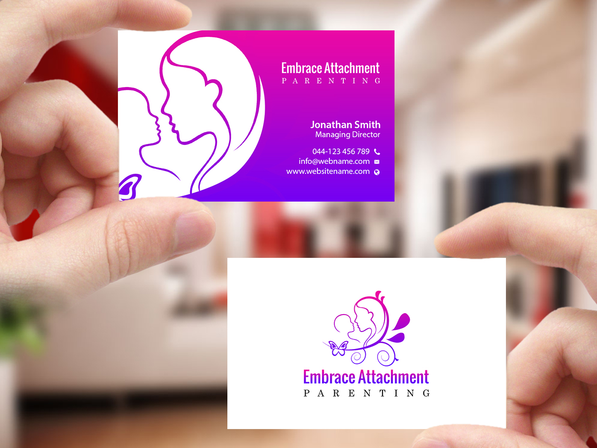 Design de Carte de Visite par Creations Box 2015 pour Embrace Attachment Parenting | Design #10542086