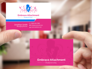 Business Card Design by Creations Box 2015 for Embrace Attachment Parenting | Design: #10542093