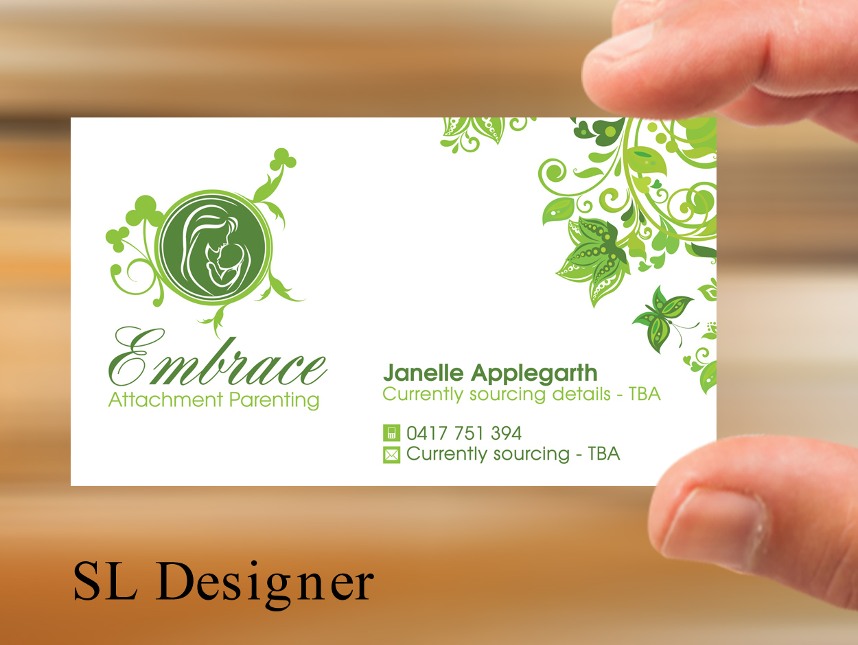 Business Card Design by SL Designer for Embrace Attachment Parenting | Design #10531797