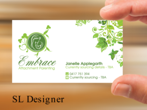 Business Card Design by SL Designer for Embrace Attachment Parenting | Design: #10531797