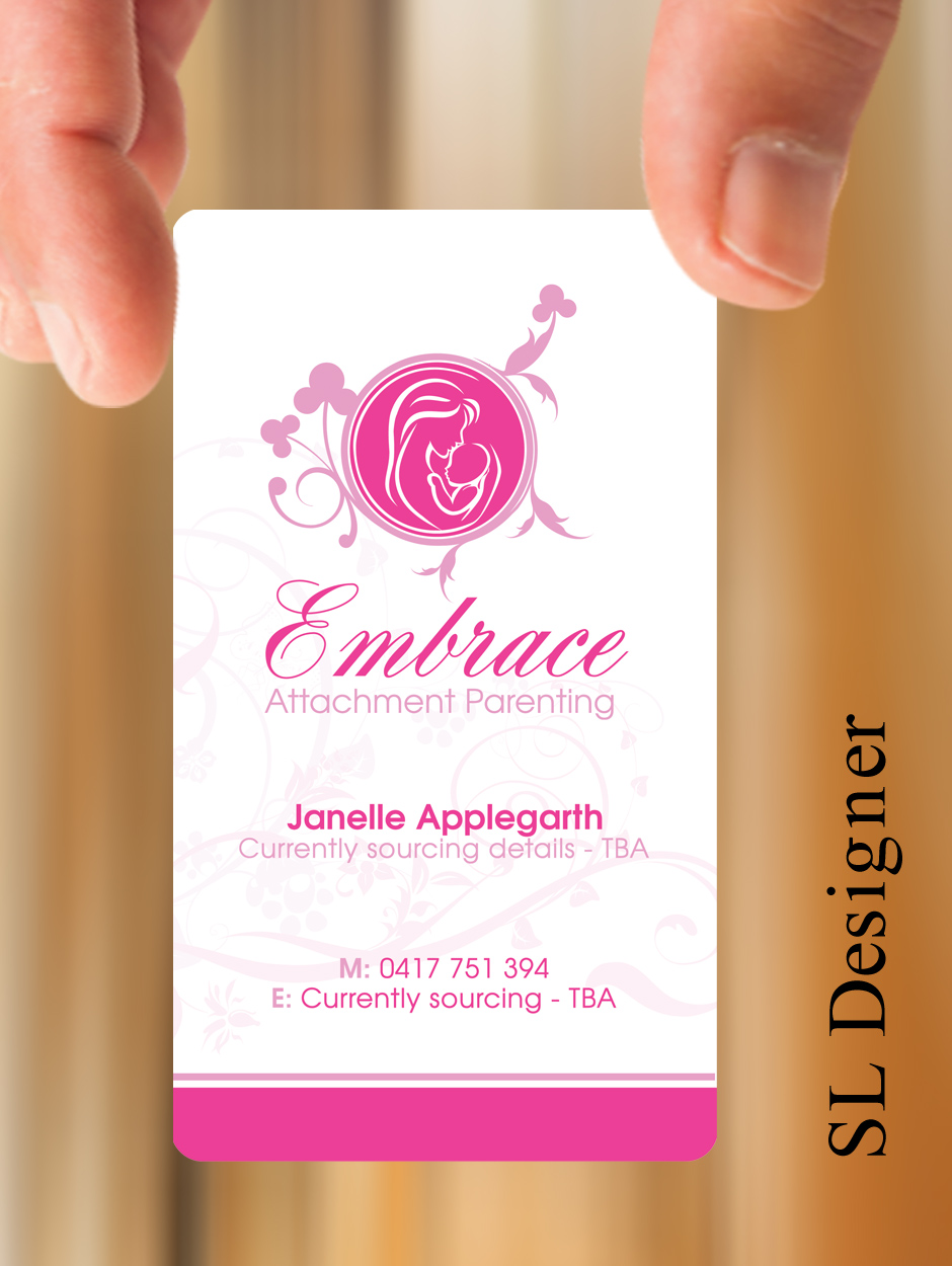 Design de Carte de Visite par SL Designer pour Embrace Attachment Parenting | Design #10532453