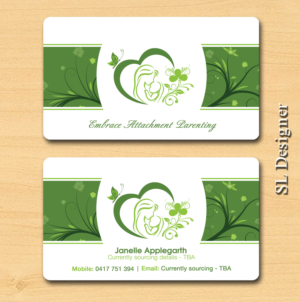 Business Card Design by SL Designer for Embrace Attachment Parenting | Design: #10536199