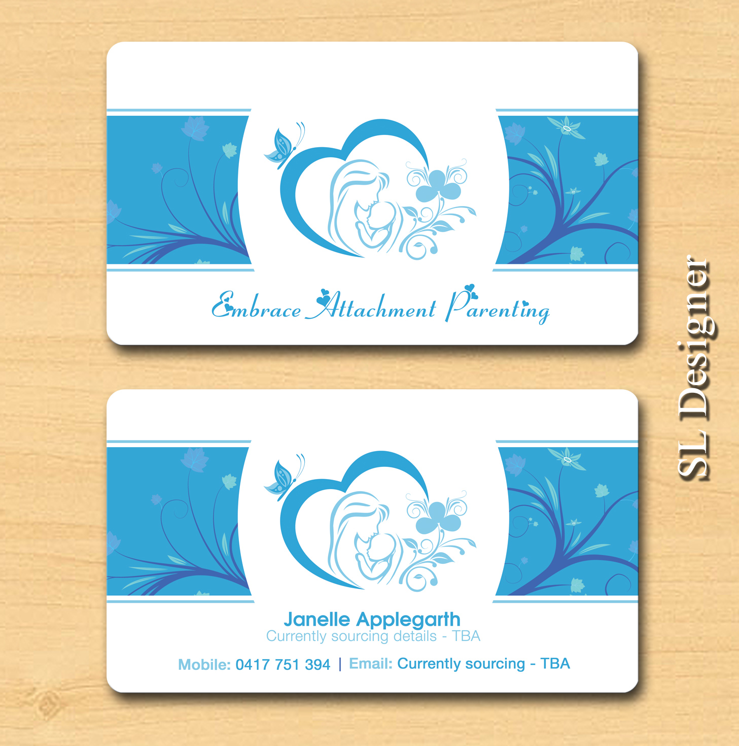 Business Card Design by SL Designer for Embrace Attachment Parenting | Design #10536202