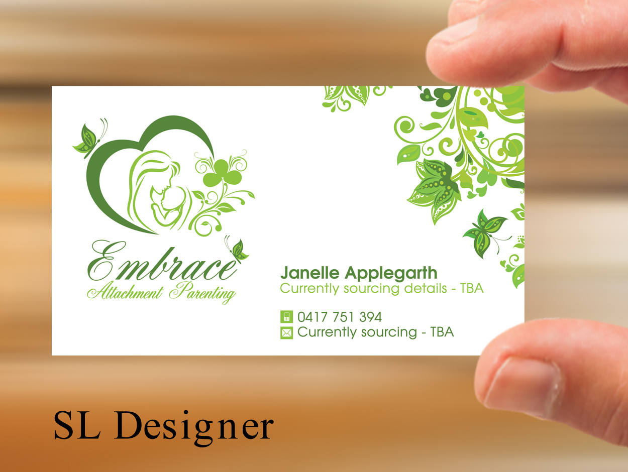 Business Card Design by SL Designer for Embrace Attachment Parenting | Design #10536240