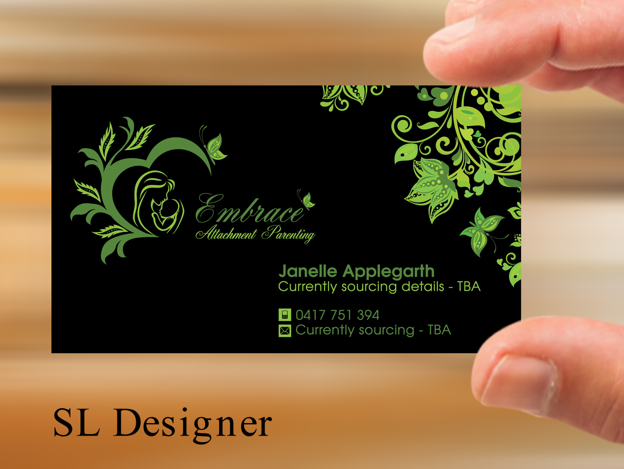 Business Card Design by SL Designer for Embrace Attachment Parenting | Design #10536645