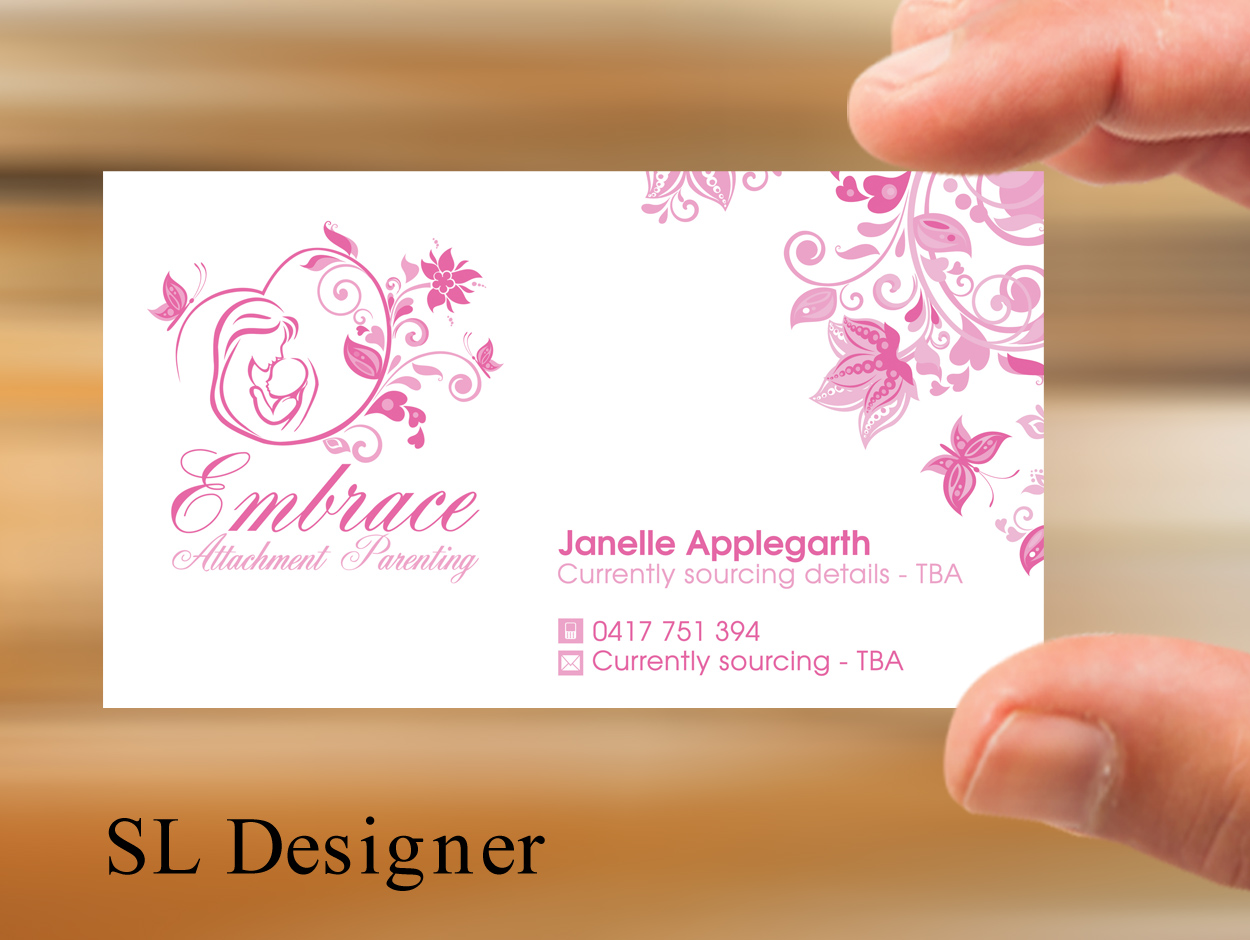 Business Card Design by SL Designer for Embrace Attachment Parenting | Design #10537202