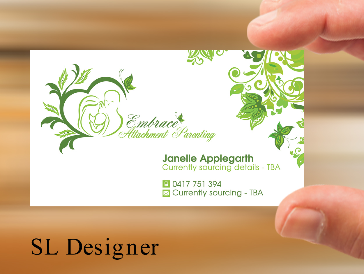 Design de Carte de Visite par SL Designer pour Embrace Attachment Parenting | Design #10555456