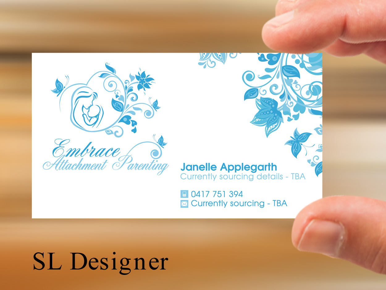 Business Card Design by SL Designer for Embrace Attachment Parenting | Design #10555959