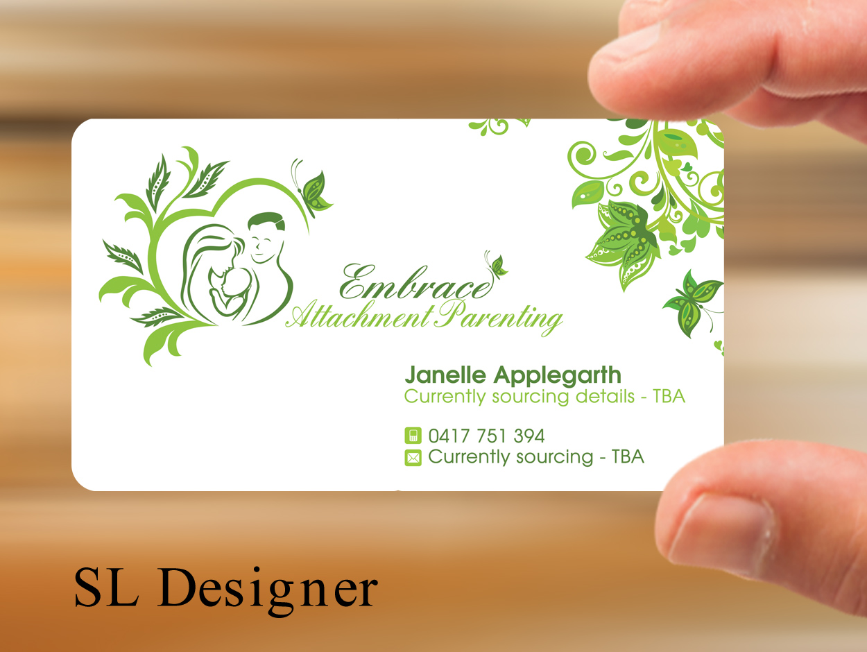 Business Card Design by SL Designer for Embrace Attachment Parenting | Design #10561004