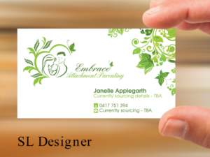 Business Card Design by SL Designer for Embrace Attachment Parenting | Design: #10561005