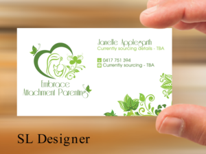 Business Card Design by SL Designer for Embrace Attachment Parenting | Design: #10567330