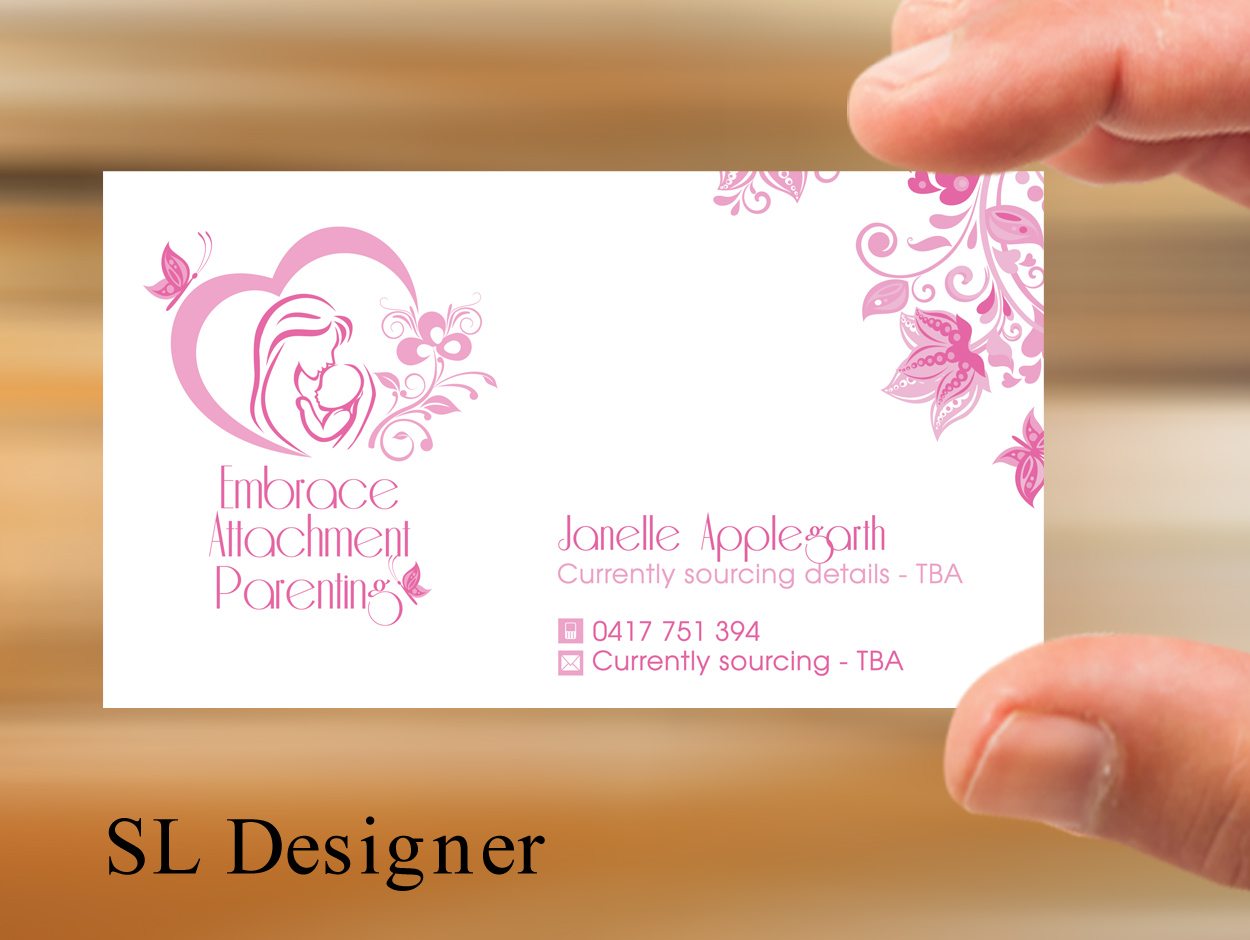 Design de Carte de Visite par SL Designer pour Embrace Attachment Parenting | Design #10567342