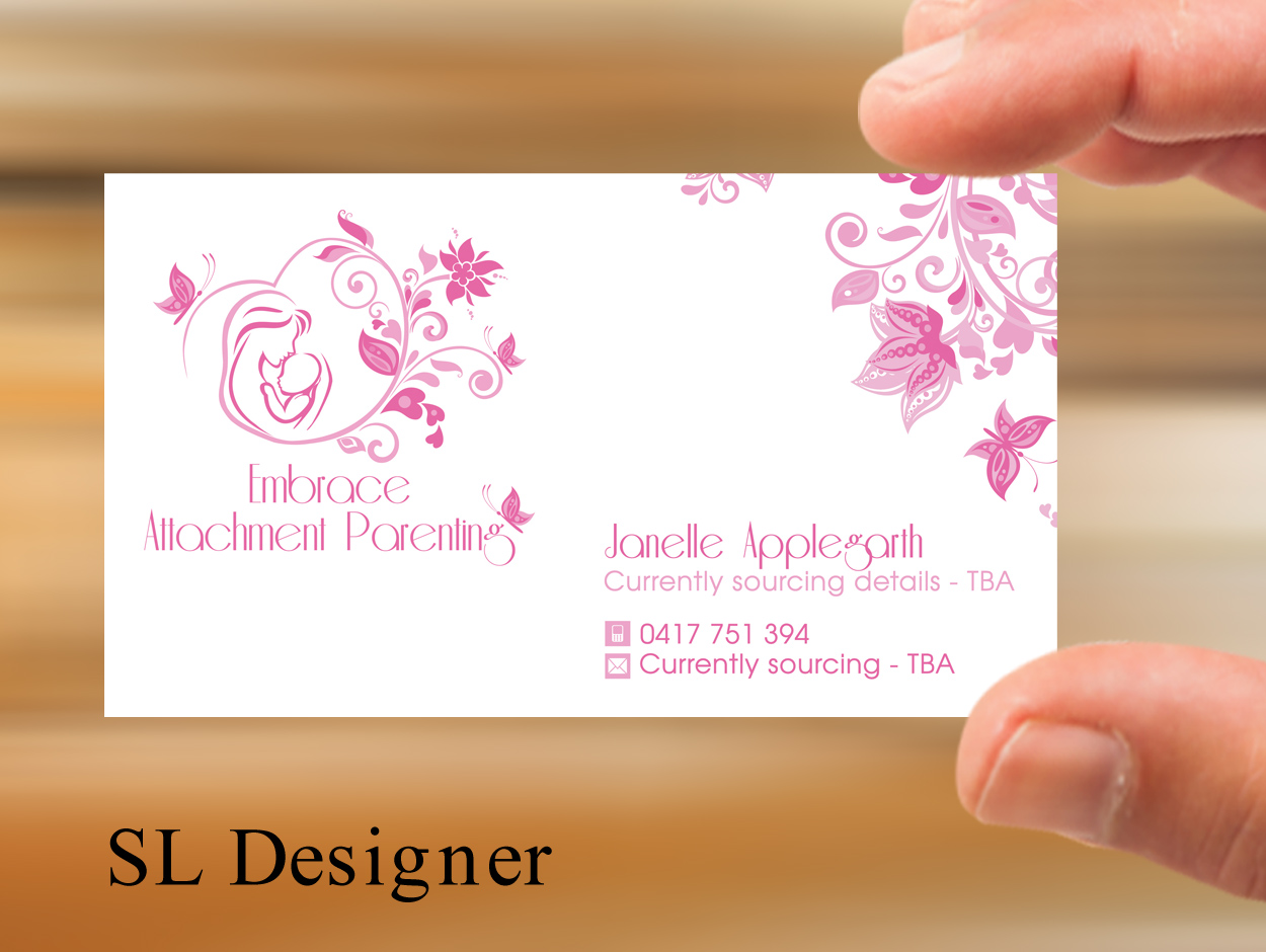 Design de Carte de Visite par SL Designer pour Embrace Attachment Parenting | Design #10567343