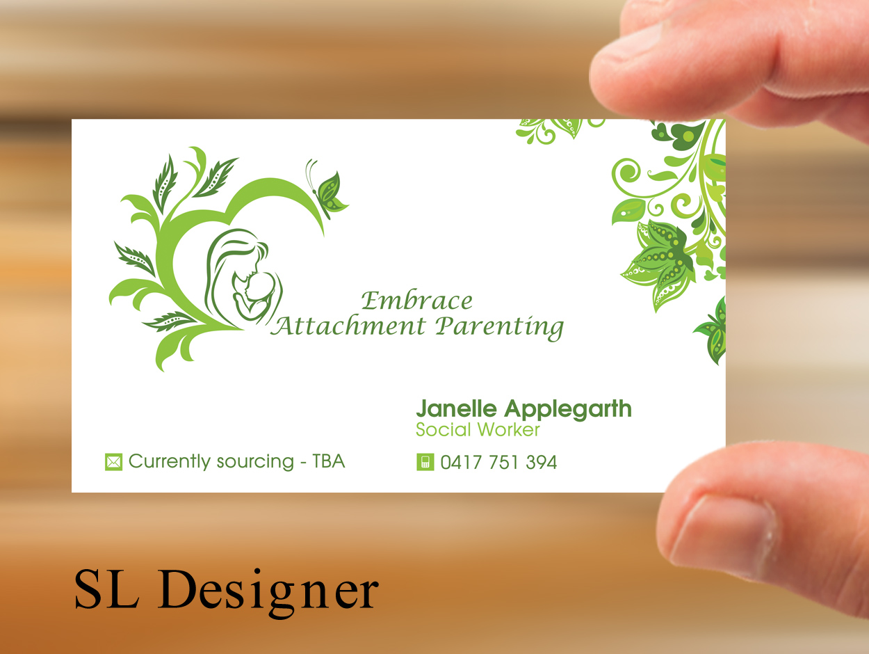 Business Card Design by SL Designer for Embrace Attachment Parenting | Design #10572318