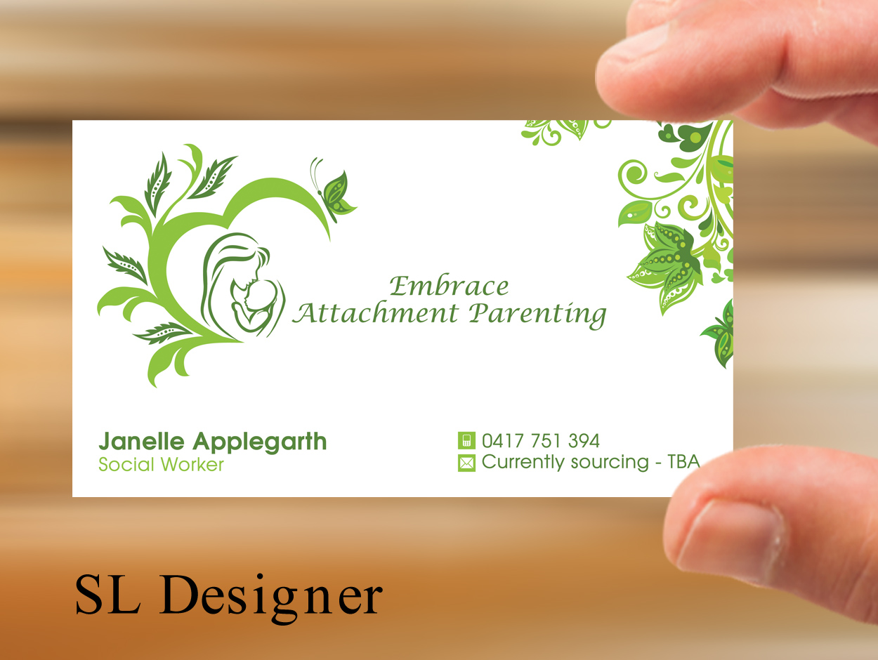 Business Card Design by SL Designer for Embrace Attachment Parenting | Design #10572324