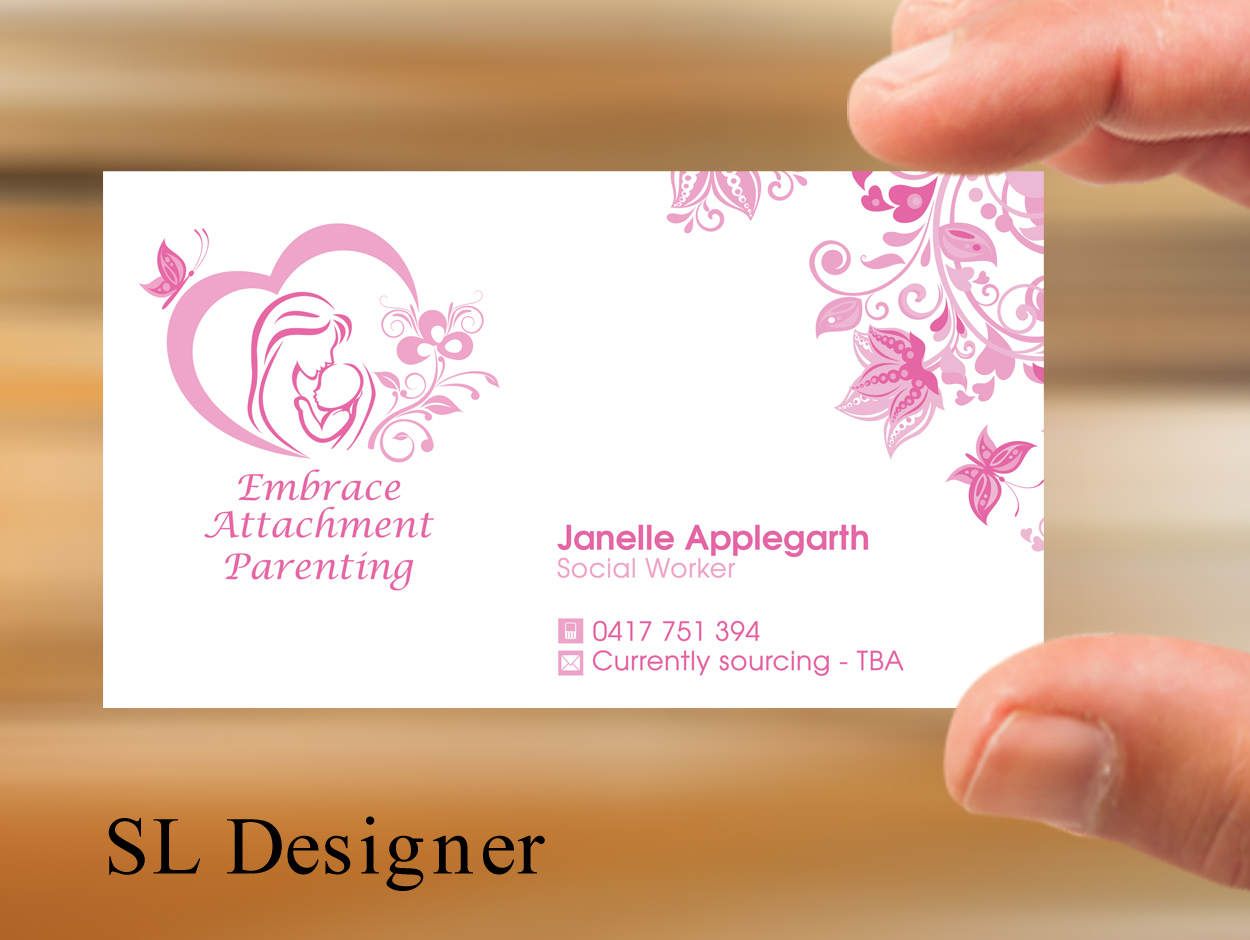Business Card Design by SL Designer for Embrace Attachment Parenting | Design #10572327