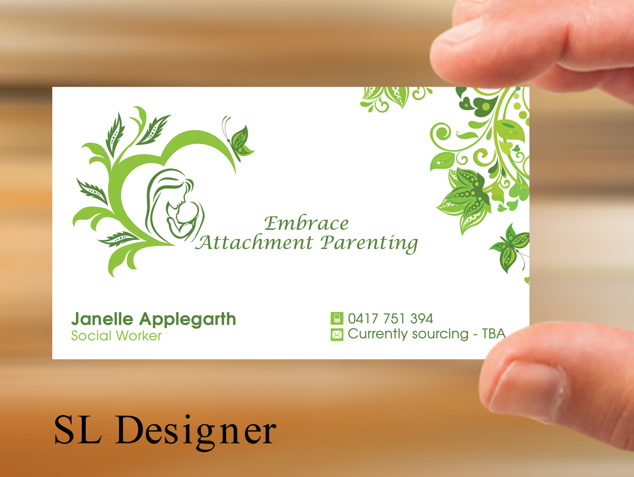 Business Card Design by SL Designer for Embrace Attachment Parenting | Design #10572332