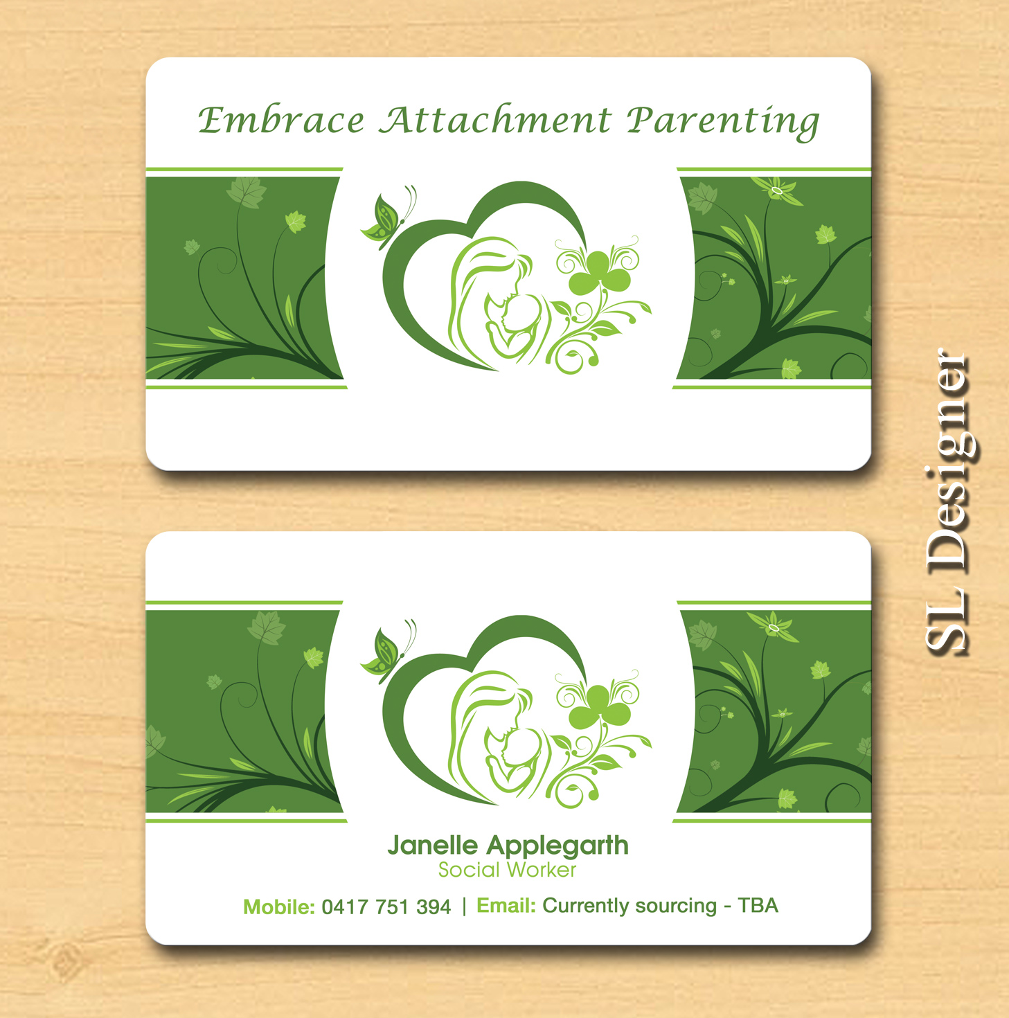 Business Card Design by SL Designer for Embrace Attachment Parenting | Design #10572340