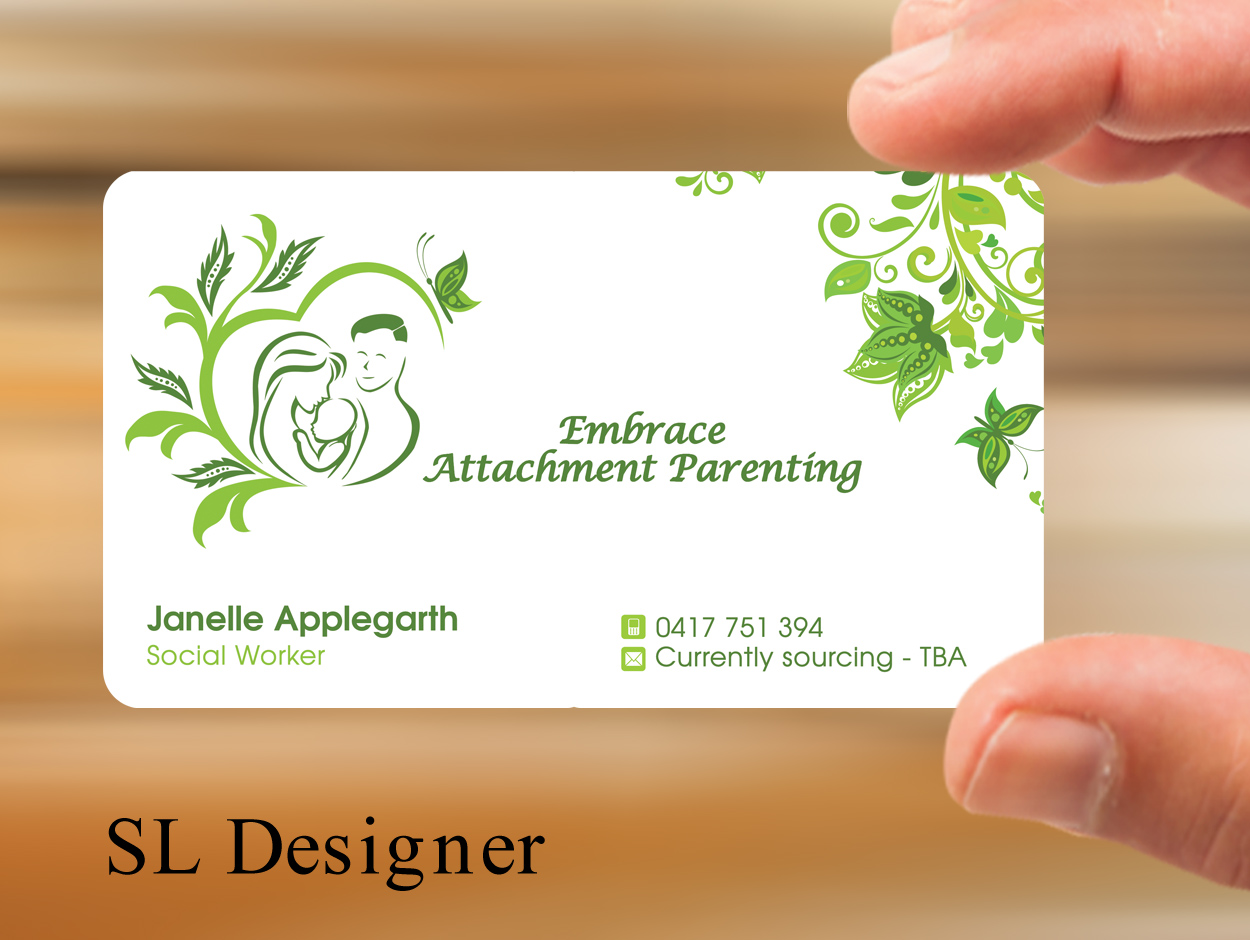 Business Card Design by SL Designer for Embrace Attachment Parenting | Design #10577407