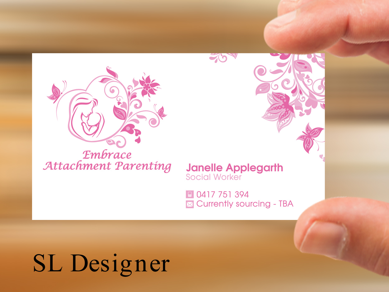 Design de Carte de Visite par SL Designer pour Embrace Attachment Parenting | Design #10577410