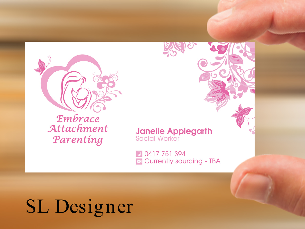 Business Card Design by SL Designer for Embrace Attachment Parenting | Design #10577411