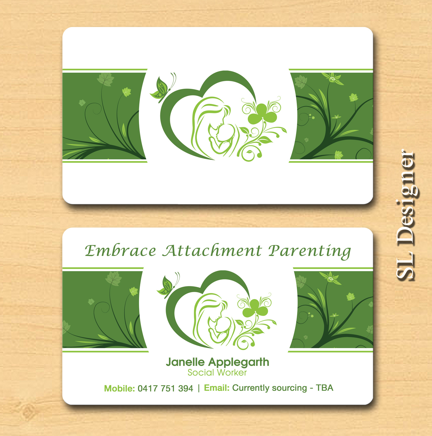 Business Card Design by SL Designer for Embrace Attachment Parenting | Design #10577412