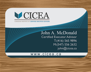 Business Card Design by raanvinu for CICEA | Design: #2219998