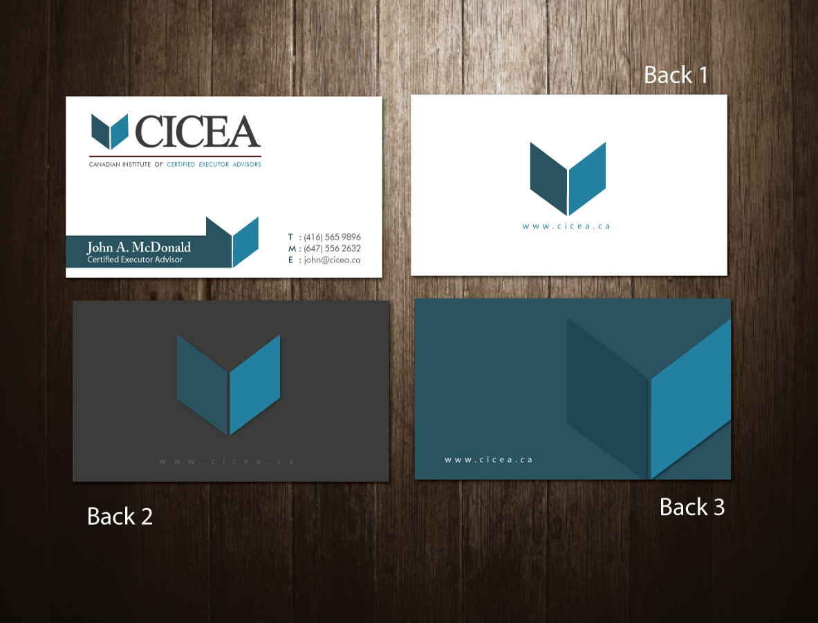 Business Card Design by meet007 for CICEA | Design #2206114