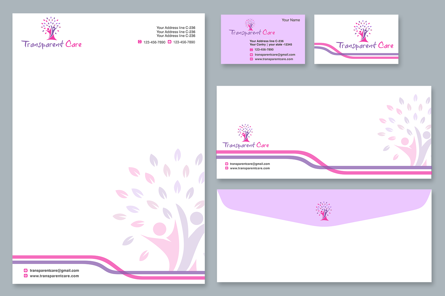 Stationery Design by sanalkumar for Transparent Care  | Design #10521991
