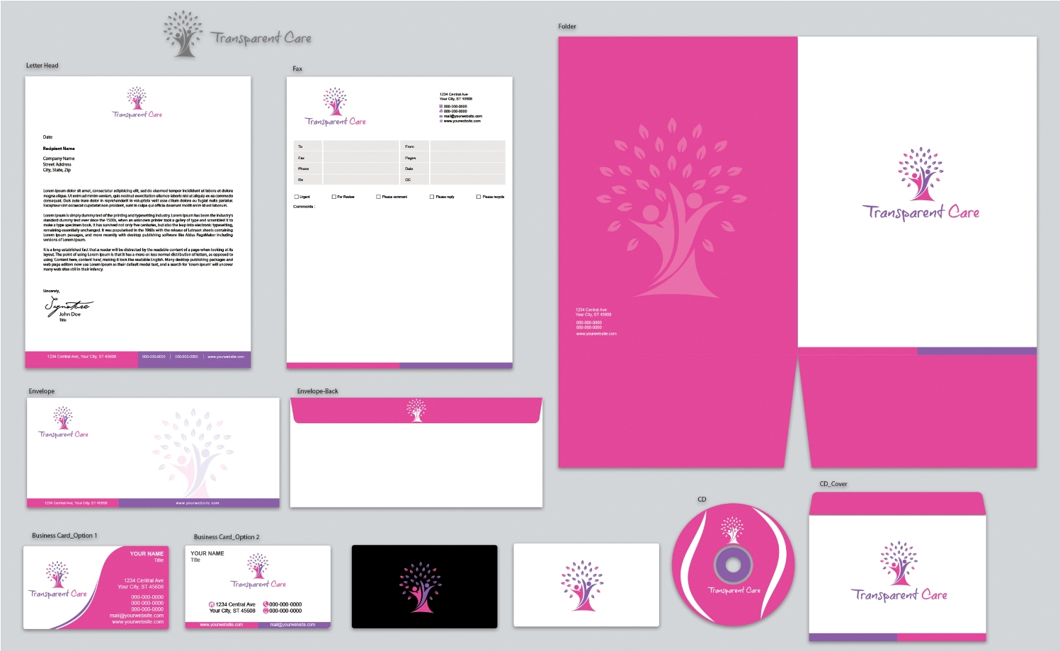 Stationery Design by PointGrfx for Transparent Care  | Design #10528896