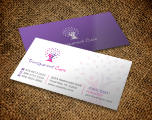 Stationery Design by Brand aid for Transparent Care  | Design: #10529681