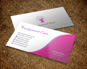 Stationery Design by Brand aid for Transparent Care  | Design: #10529685