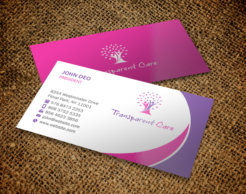 Stationery Design by Brand aid for Transparent Care  | Design #10529688