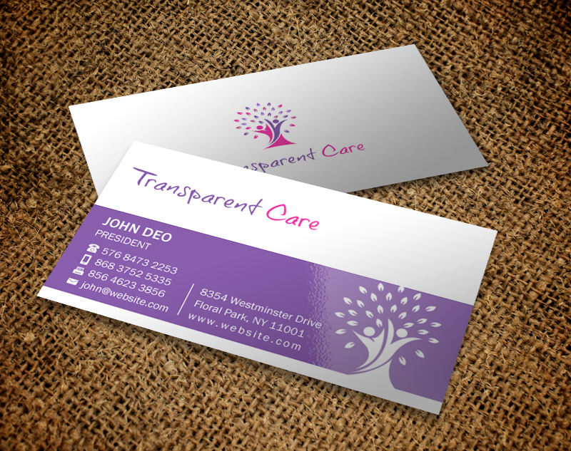 Stationery Design by Brand aid for Transparent Care  | Design #10529690