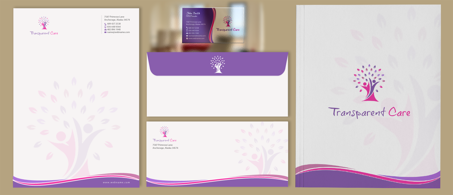 Stationery Design by chandrayaan.creative for Transparent Care  | Design #10568665