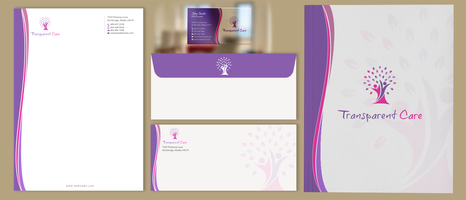 Stationery Design by chandrayaan.creative for Transparent Care  | Design #10568668