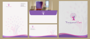 Schreibwaren-Design von chandrayaan.creative für Transparent Care  | Design #10568670
