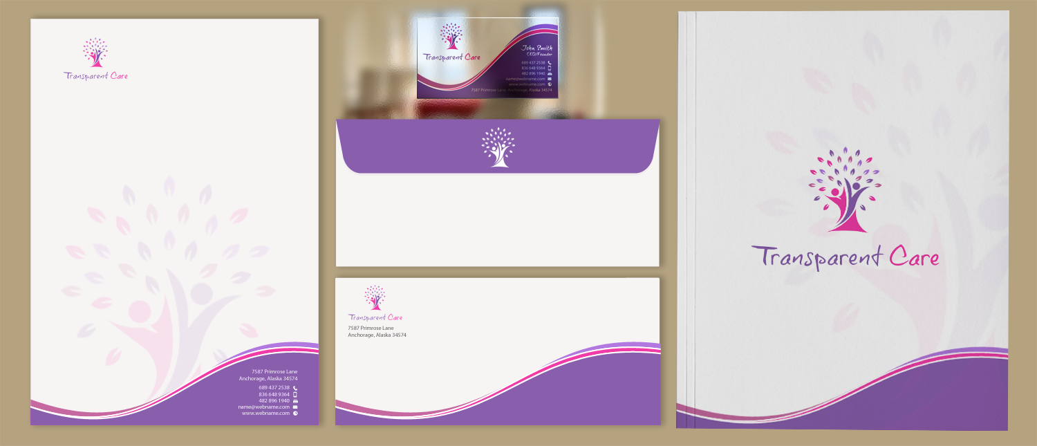 Stationery Design by chandrayaan.creative for Transparent Care  | Design #10568671