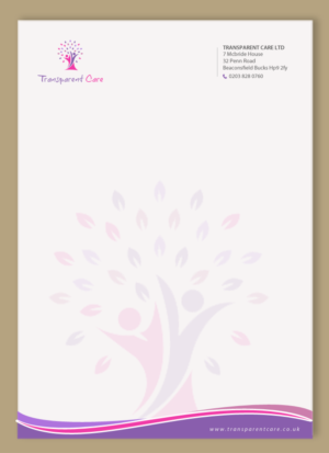 Stationery Design by chandrayaan.creative for Transparent Care  | Design: #10599370